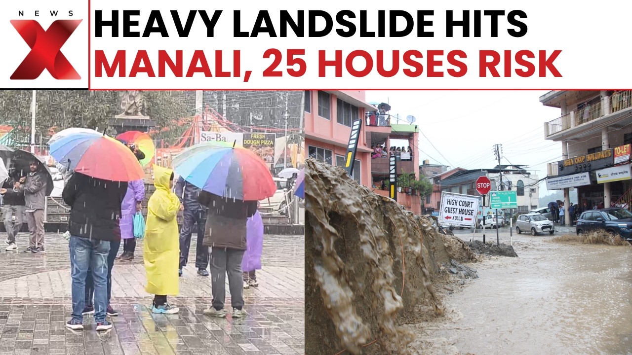 Heavy Rain Triggers Landslides In Kullu Himachal Pradesh, Roads Remain Blocked | NewsX