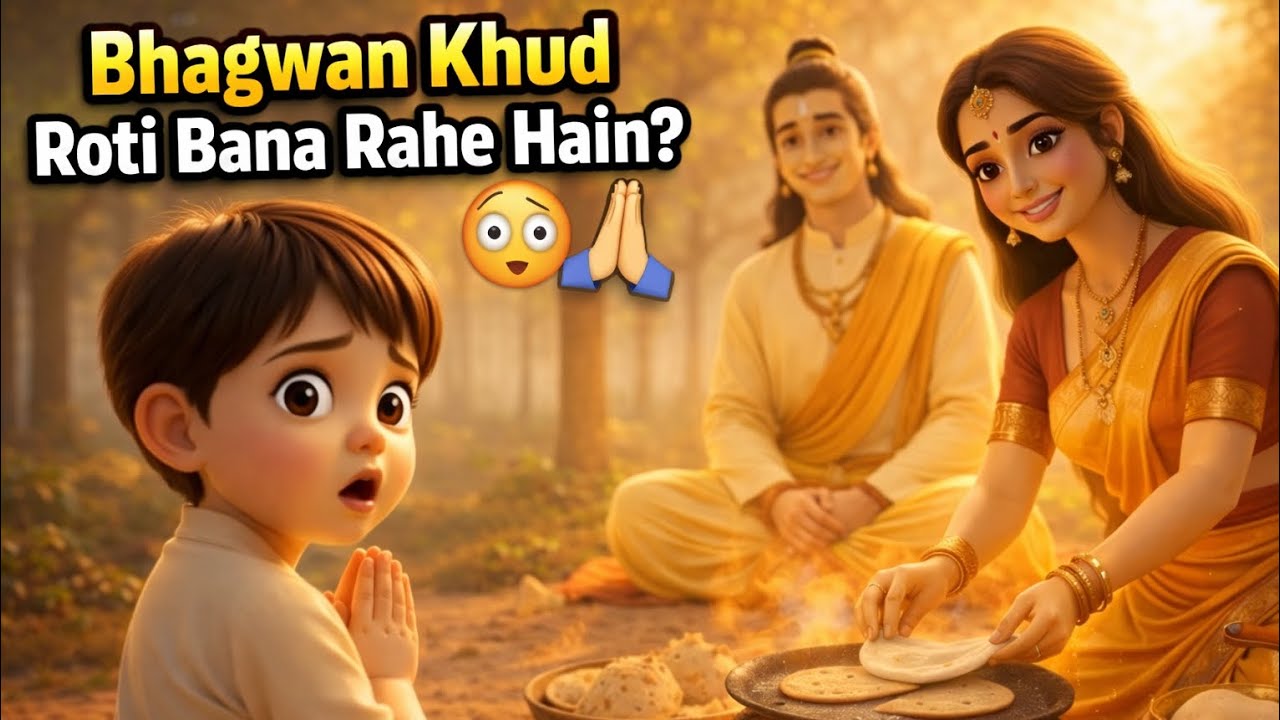 Bhagwan Khud Roti Bana Rahe Hain?|Bhola Adheya aur Ram Darbar | Hindi Animated Story | Ram Katha 