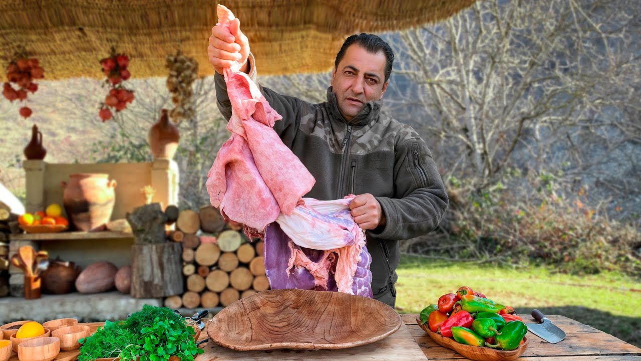 Juicy Kebab & Divine Homemade Sausages from Beef Entrails 🔥 Village Recipe