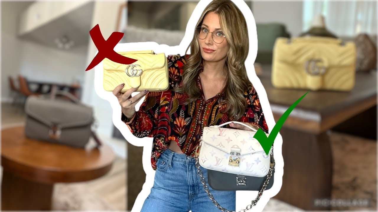 Gucci Marmont vs LV Pochette Métis East West vs $300 Dupe! 
