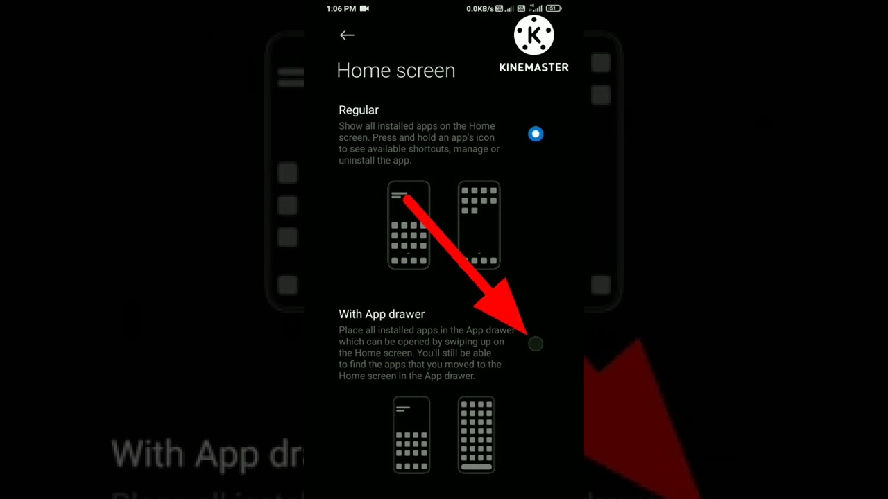 how to enable app drawer// swipe up to open app drawer in mi phone#shorts #shorts