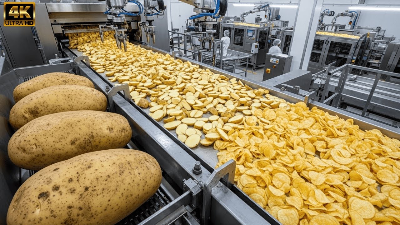 Inside a High-Tech Snack Factory (ASMR): From Production Line to Your Hands