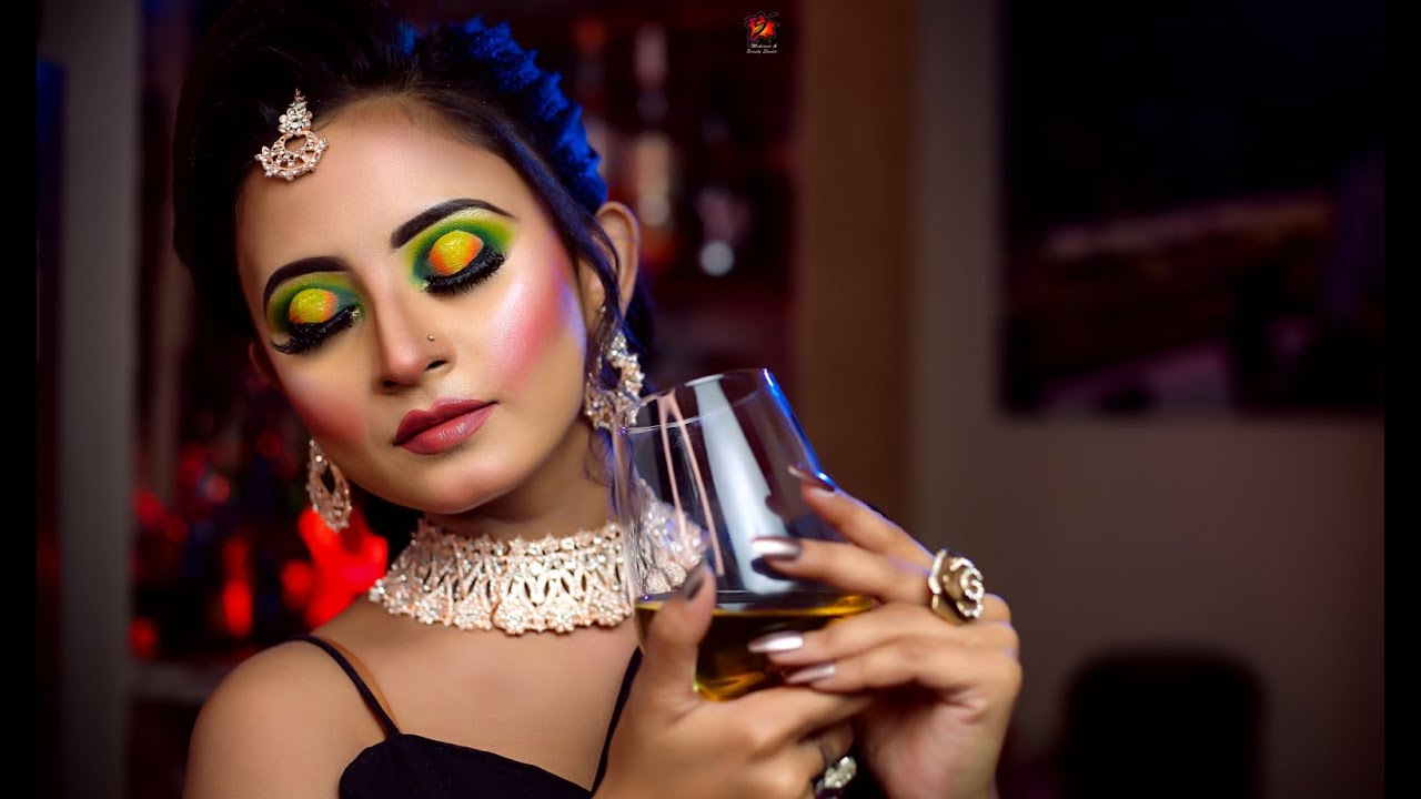 Cocktail Look | Spotlight Eye | Glam Look | Hollow Eye | Makeup Course | Jiyo Bangla | MUA Swapna