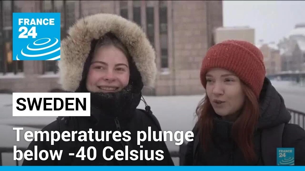 Sweden sees record cold as temperatures plunge below -40 Celsius &bull; FRANCE 24 English