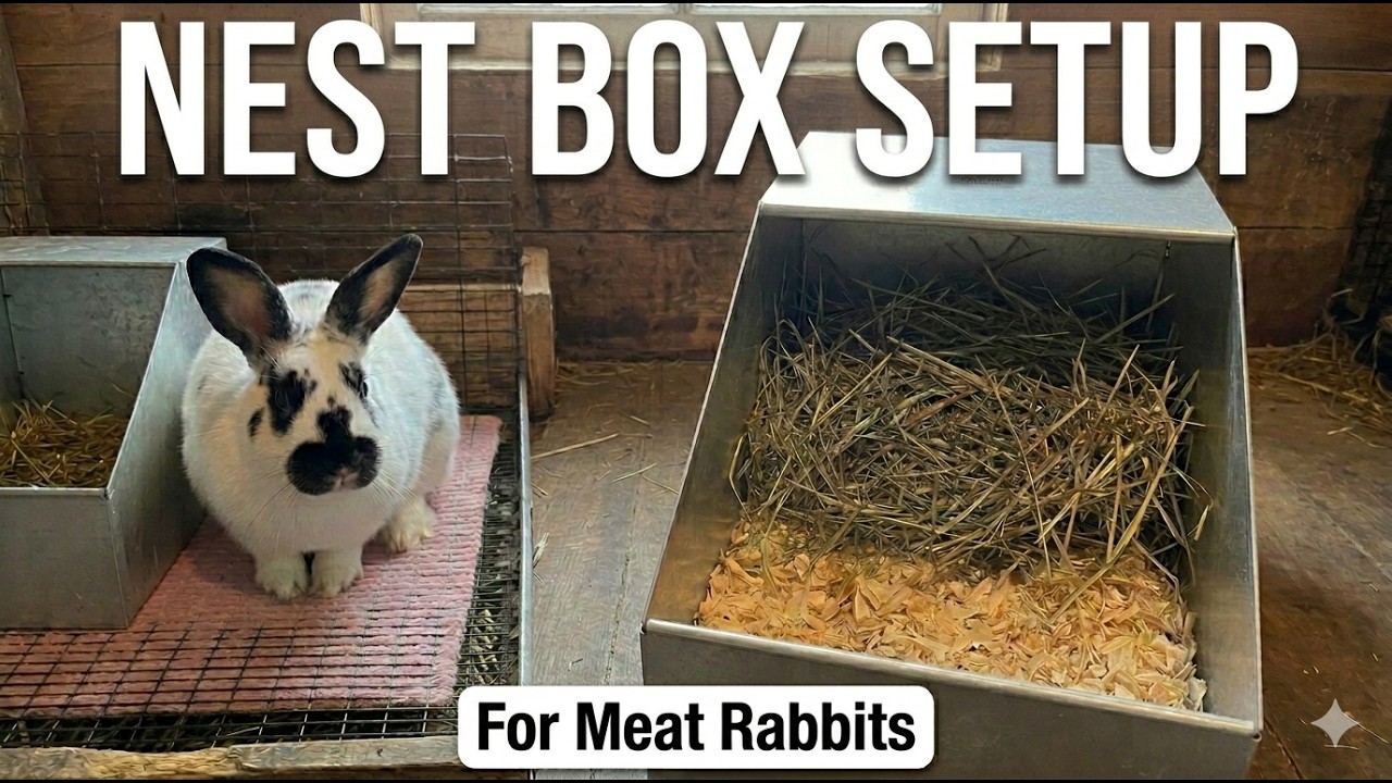 How to Prepare a Meat Rabbit Nest Box for Birth