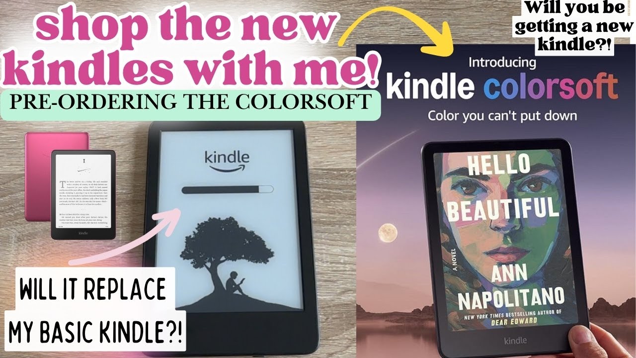 NEW KINDLES! PRE-ORDER THE NEW KINDLE COLORSOFT WITH ME! #kindlecolorsoft #kindlecolor #paperwhite