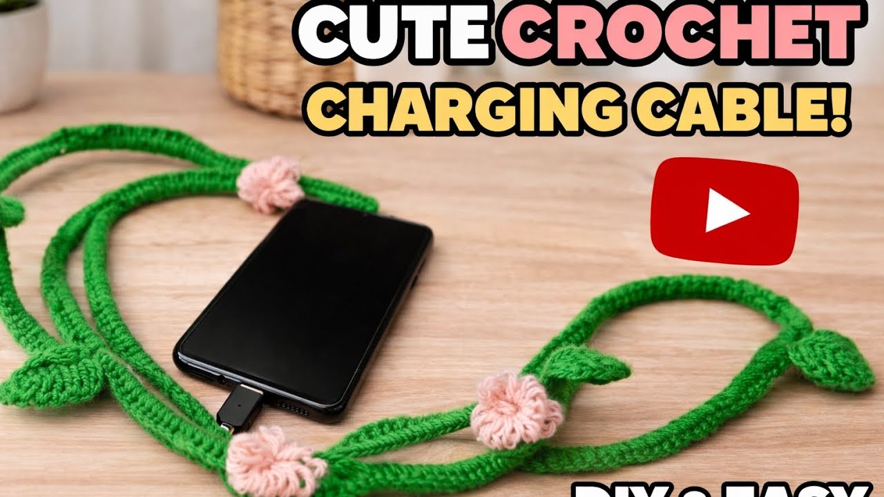 Crochet usb cable #shorts #crochet #diy #reels  #trending #shortvideo #videos #reelitfeelit 