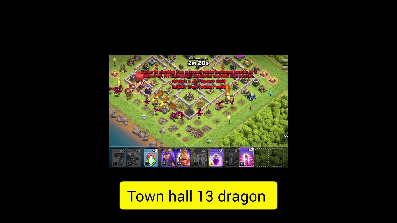 dragon Attacks #clashofclans #cocneweventattack #clashofclans