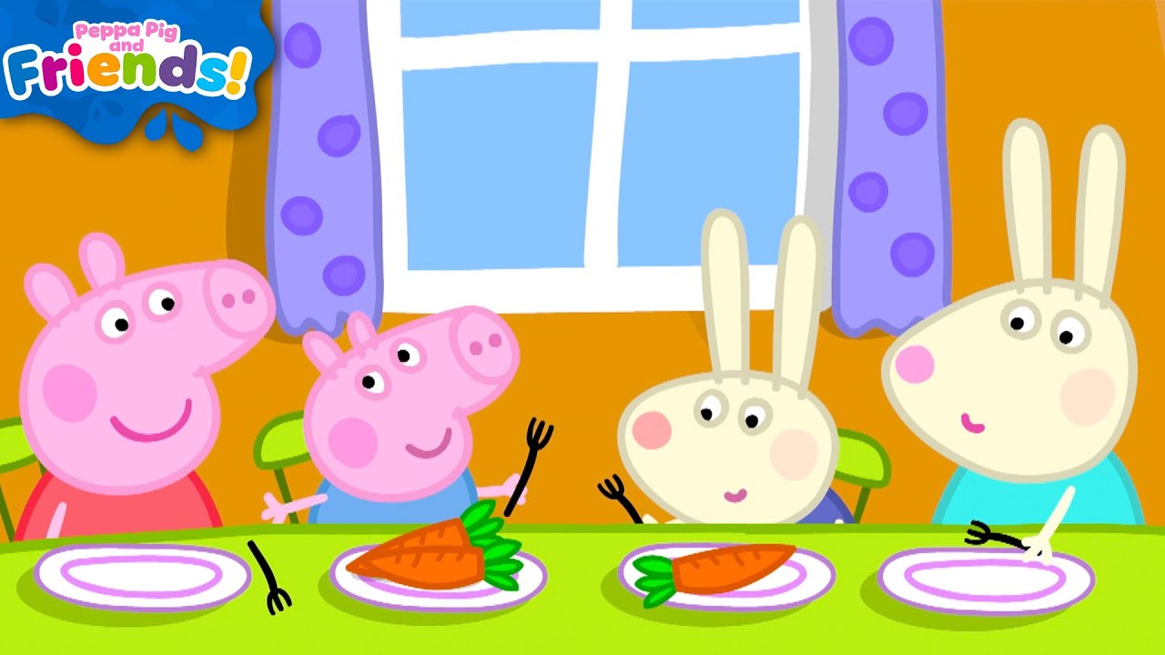 Peppa Pig Visits Rebecca Rabbit&rsquo;s Underground House🥕🐰 | Friends Play Date | Full Episodes | Cartoon