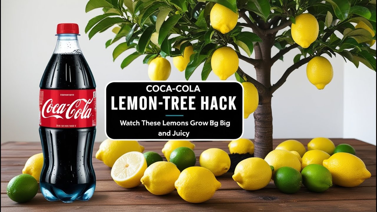 Can Coca-Cola Grow Lemons? Find Out in This Hilarious Garden Hack! 🍋🥤