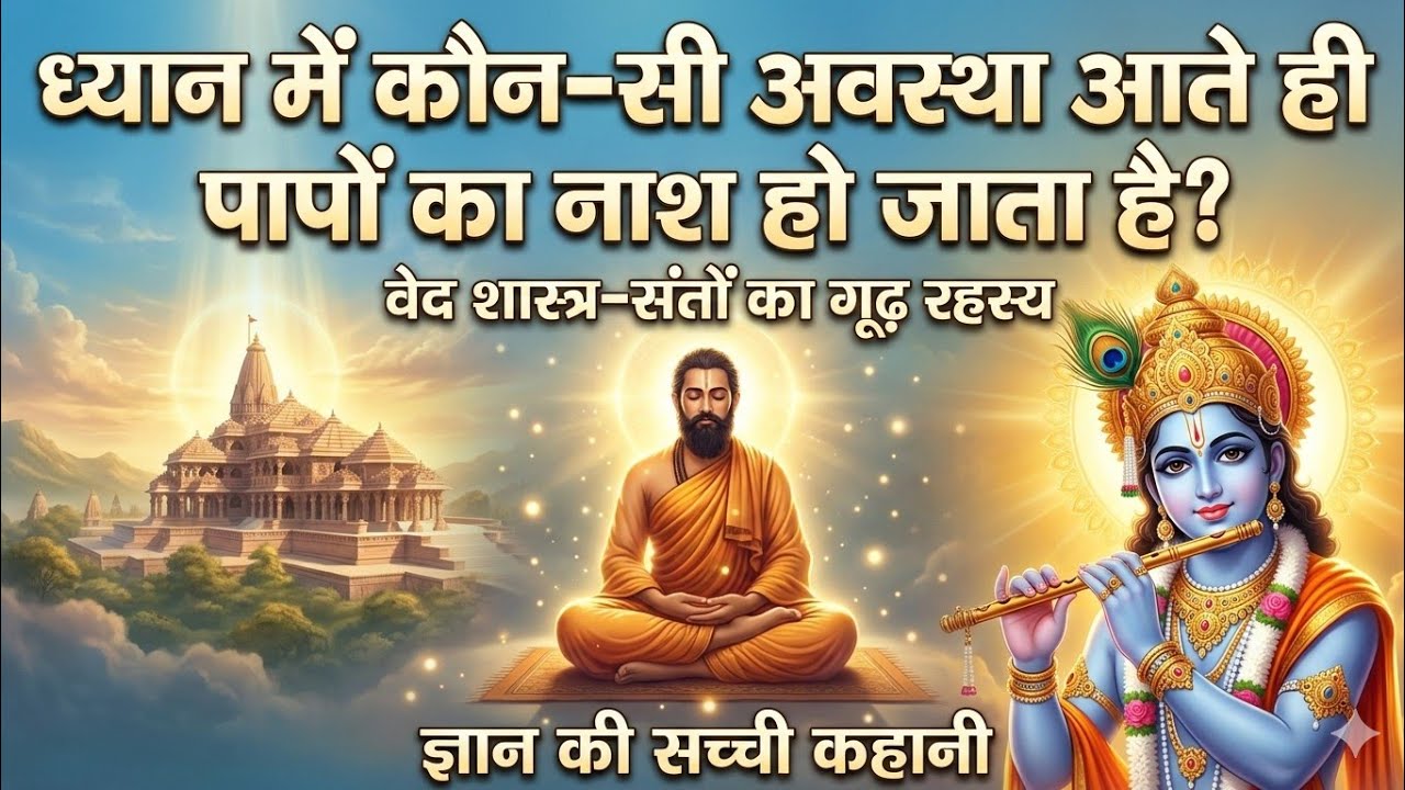 ध्यान में कौन-सी अवस्था आते ही पापों का नाश हो जाता है? | वेद शास्त्र संतो का गूढ रहस्य/