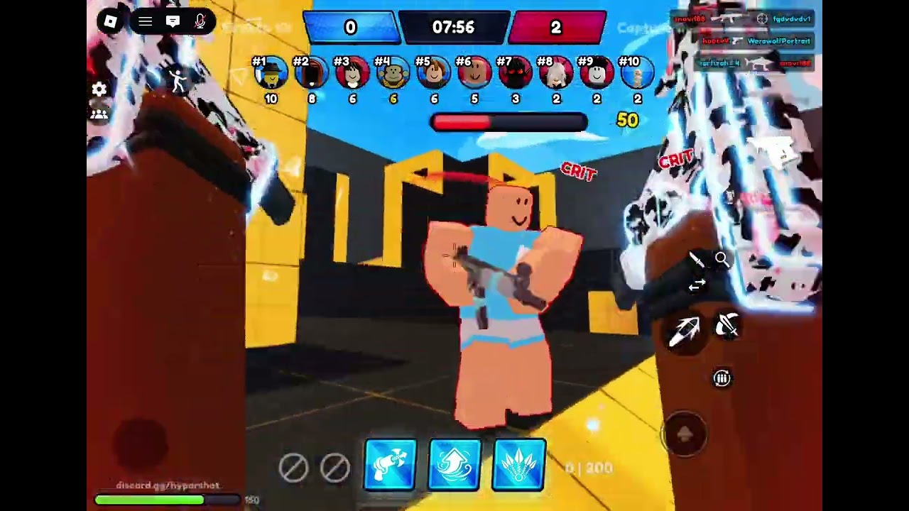 First time playing hyper shot Roblox