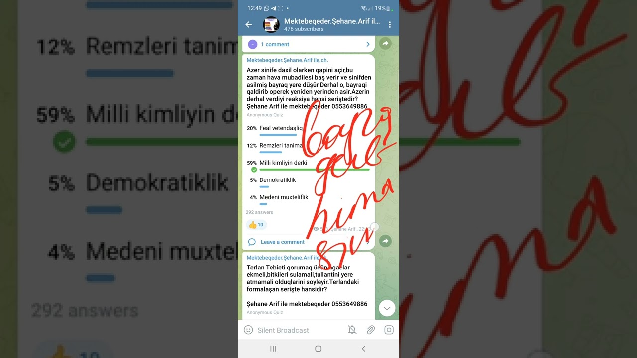 mektebeqeder serişte testi 0553649886