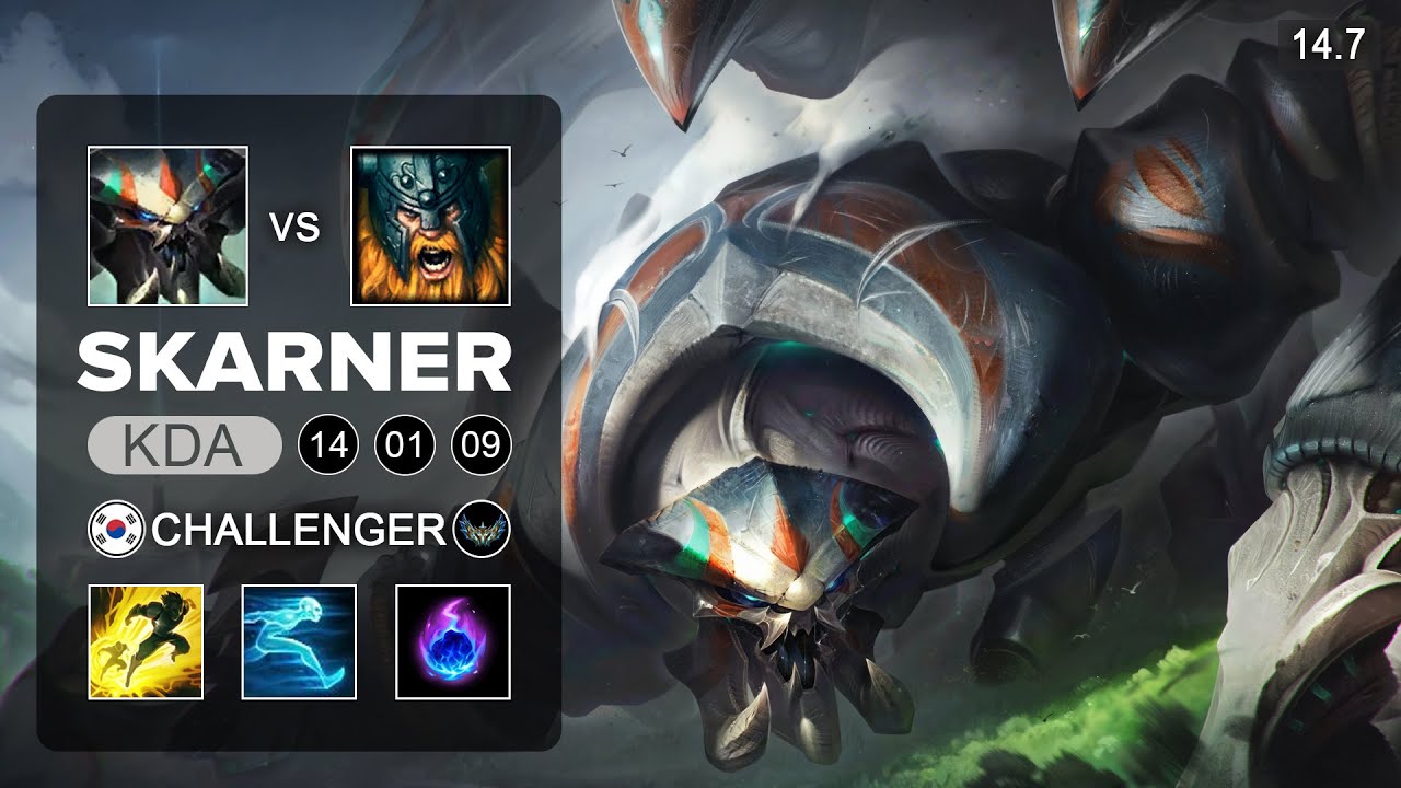Skarner vs Olaf Top - KR Challenger - Patch 14.7 Season 14