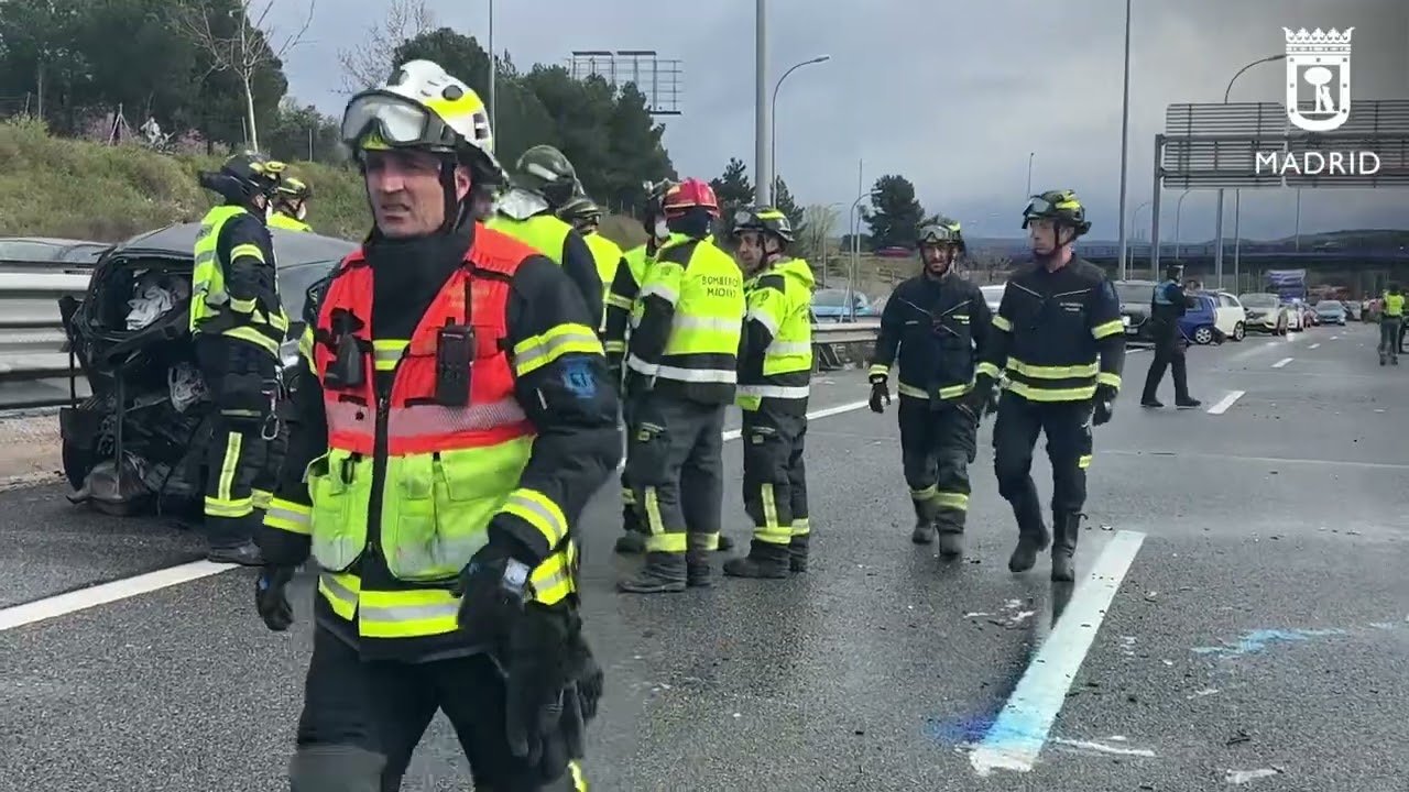 Colisión 30 vehículos A-3 9marzo24