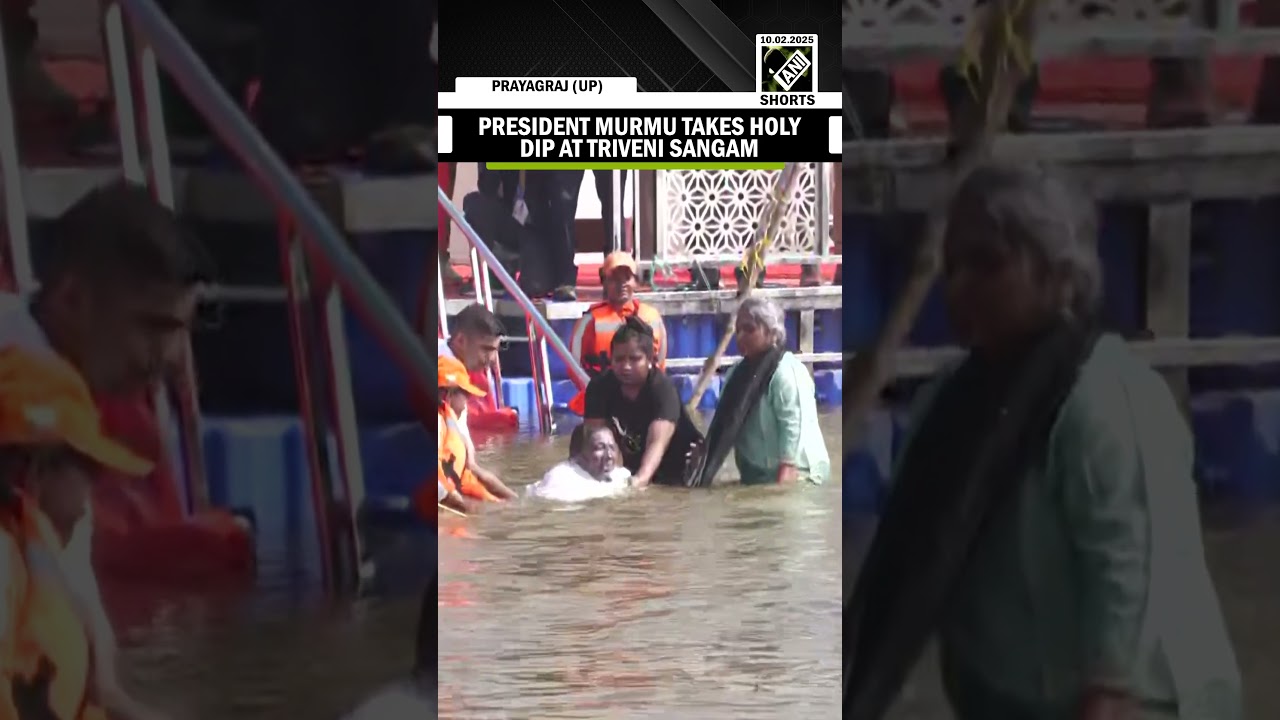 Maha Kumbh: President Droupadi Murmu takes holy dip at Triveni Sangam in Prayagraj