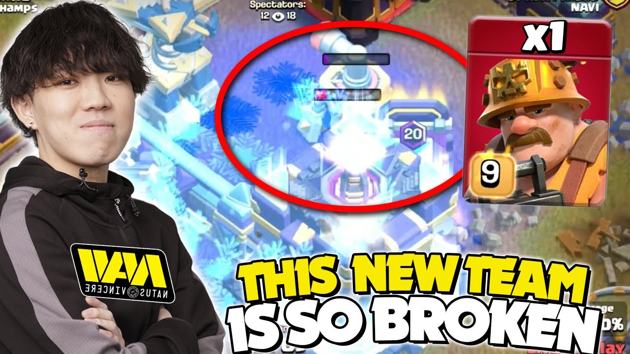 Klaus CONFUSES Us All w/ 1 Super Miner TRICK & Wall Wrecker (Clash of Clans)