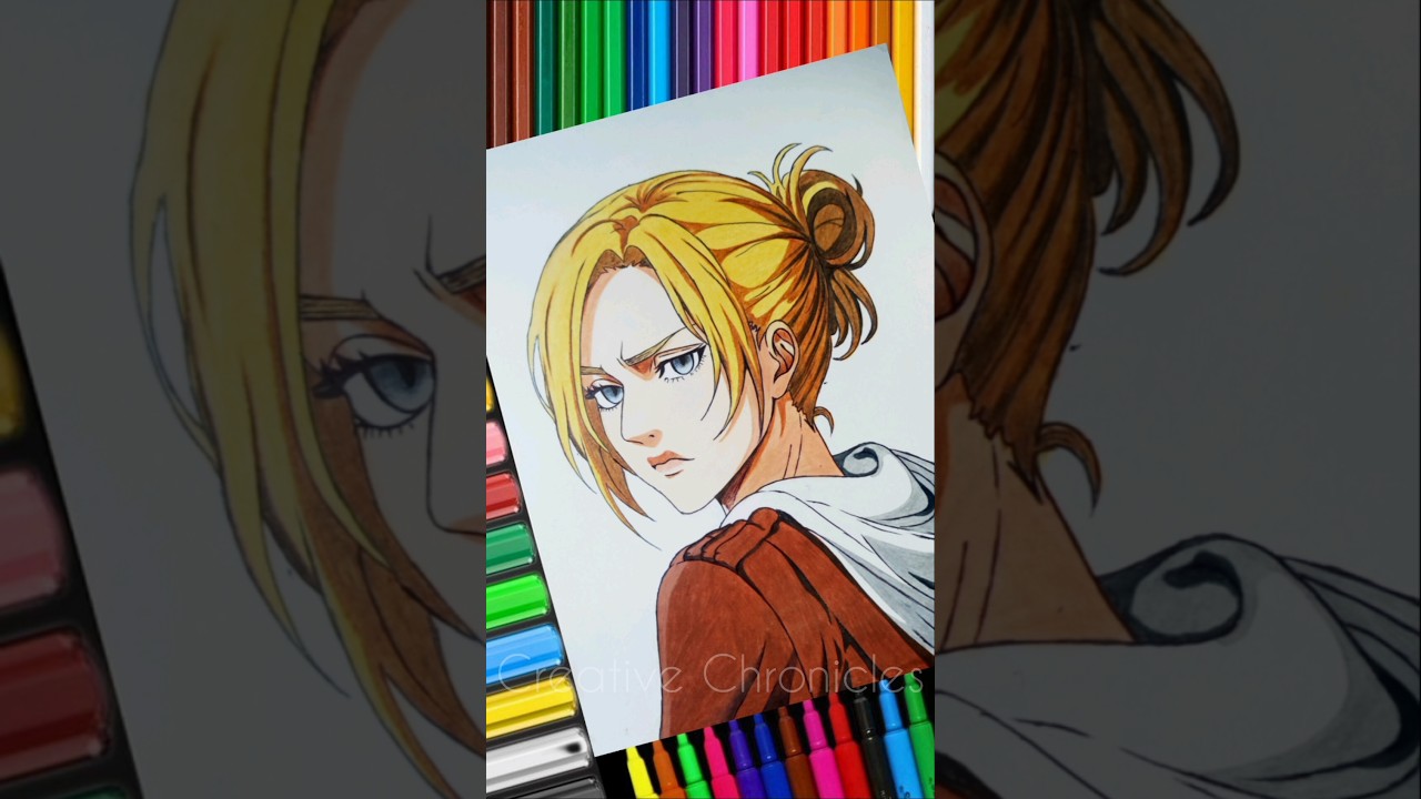 Drawing Annie || AOT series-3 || #art #anime #ytshorts #trending