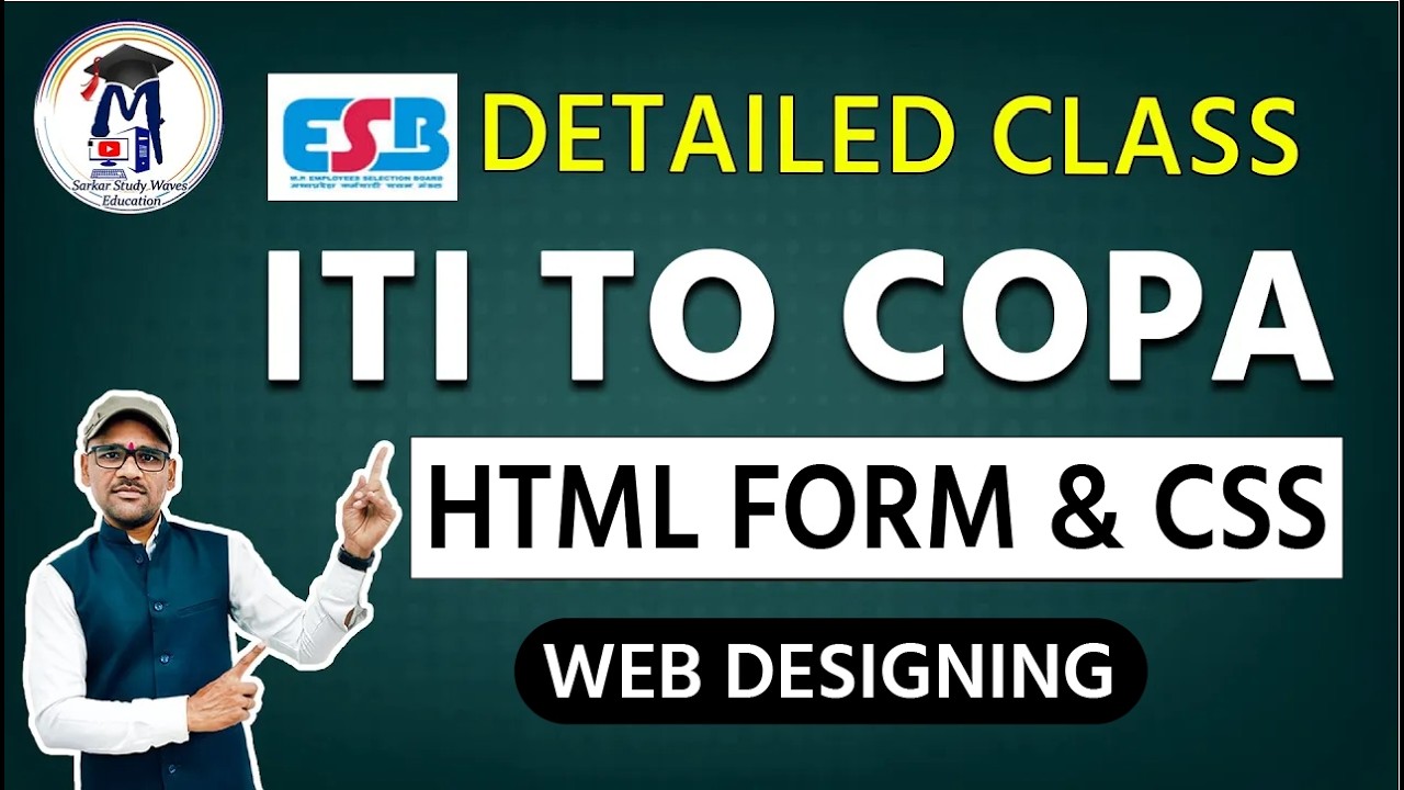 HTML Form & CSS आसान भाषा में | ITO COPA Web Designing Unit-7
