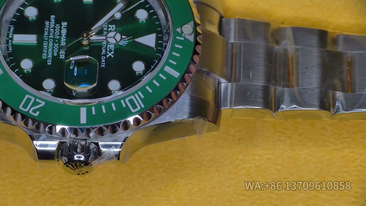 Super Close Up for 4K Video:Best Replica Review Rolex Submariner Hulk Clean Factory