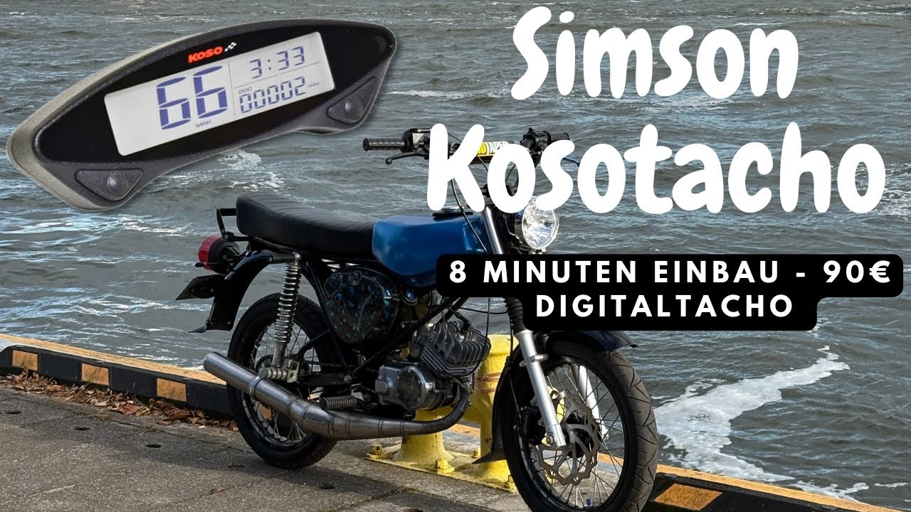 Simson Kosotacho I Digitaltacho I 8 Minuten Einbau