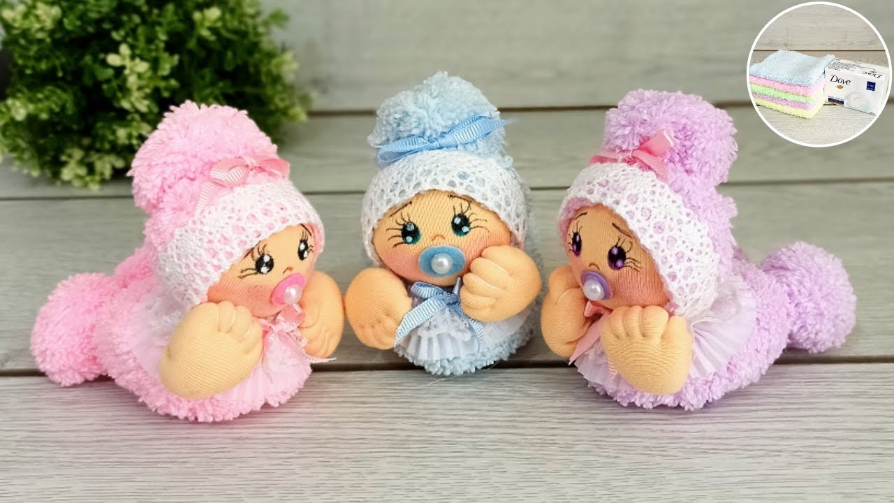Своими руками🤩Ароматизированные куклы из мыла и полотенец  Без швейной машинки🎀Отличный подарок