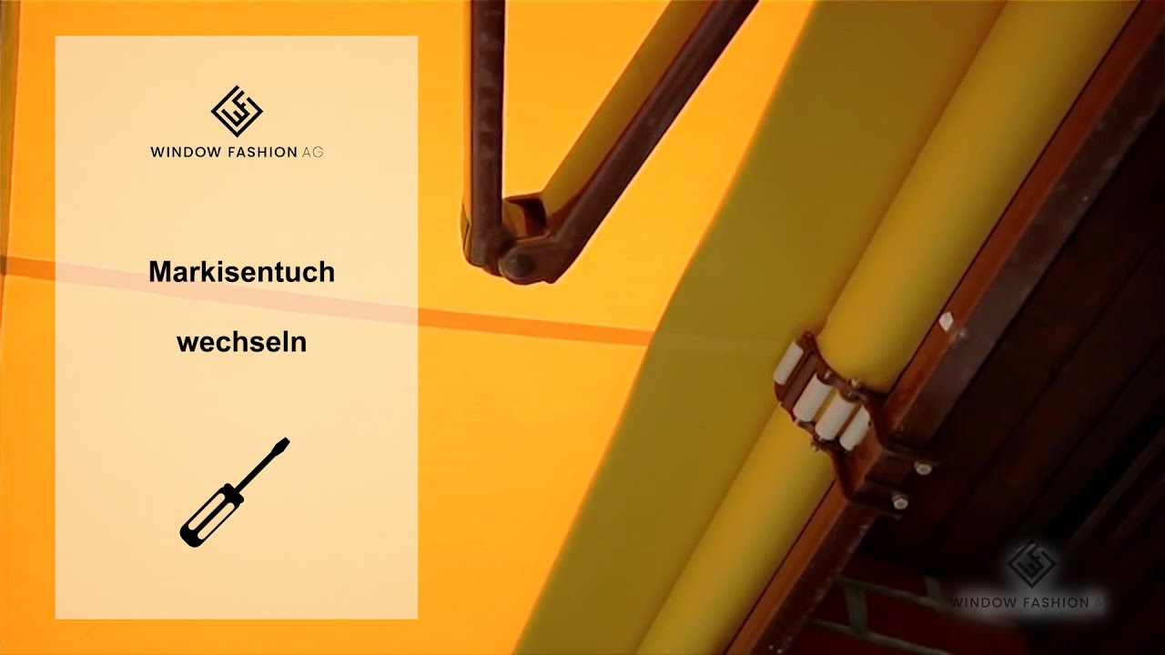 Markisentuch wechseln einfach erklärt
