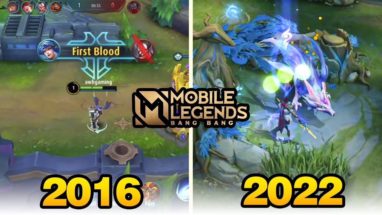EVOLUÇÃO DO MOBILE LEGENDS 2016 - 2022 // MOBILE LEGENDS BANG Bang