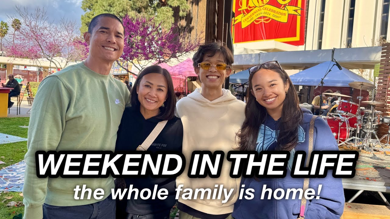 WEEKEND IN THE LIFE - the whole family is home! | The Laeno Family