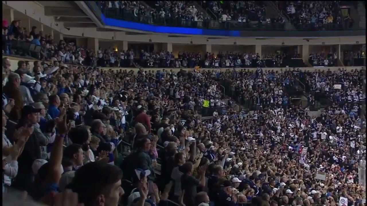 Nik Antropov Scores The First Goal for The NEW Winnipeg Jets - Oct 9th 2011 (HD)