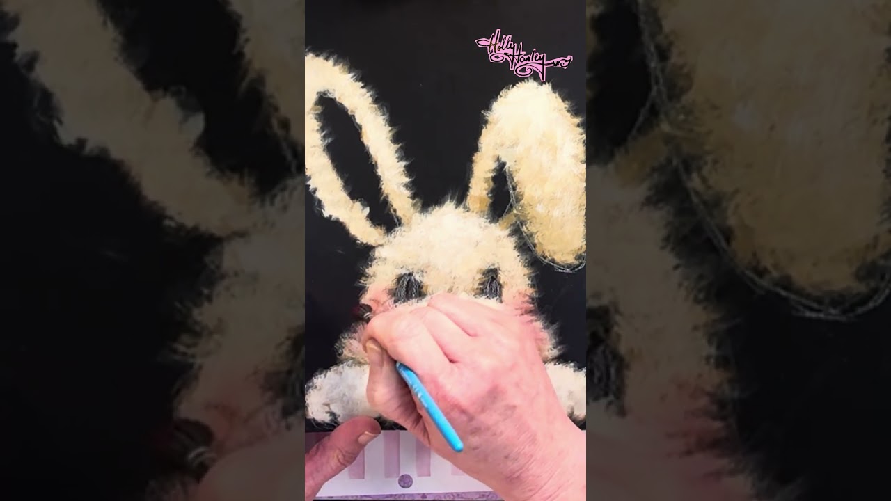 How to draw and paint a whimsical bunny with Holly