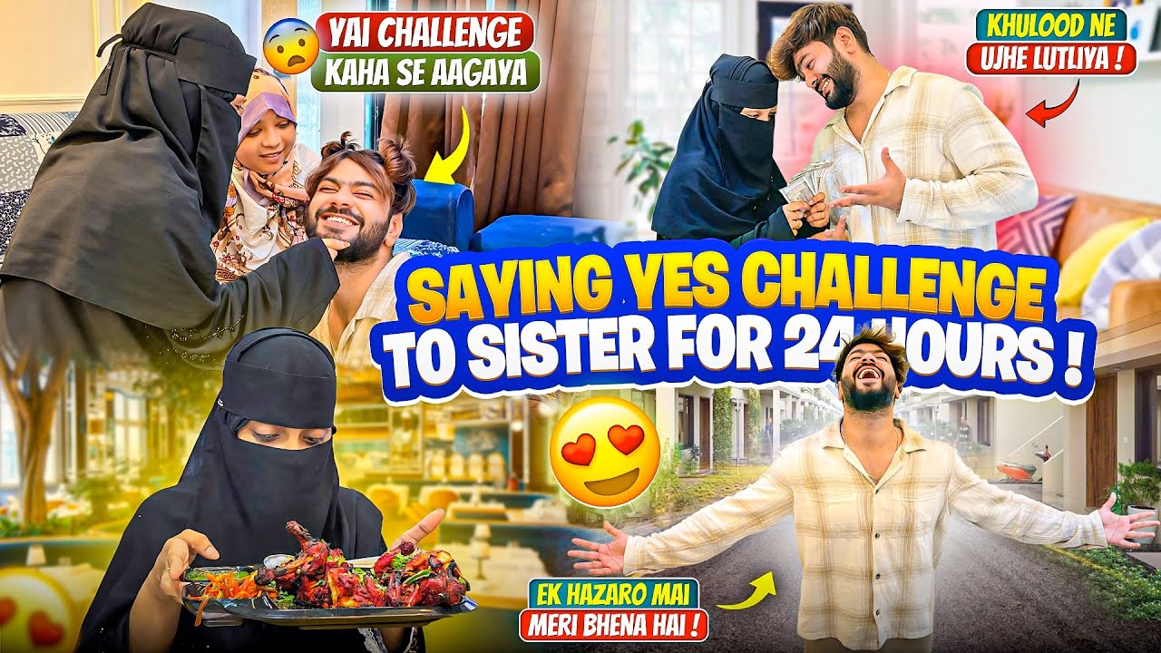 Saying Yes Challenge To Sister For 24 Hours😱Khulood Ne Aman Ko Lutliya😣Uzma Pas Gayi😡Aman’s Family