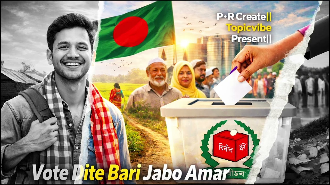 Vote Dite Bari Jabo Amar | Election Song 2026 | P•R Create || Topicvibe Present ||
