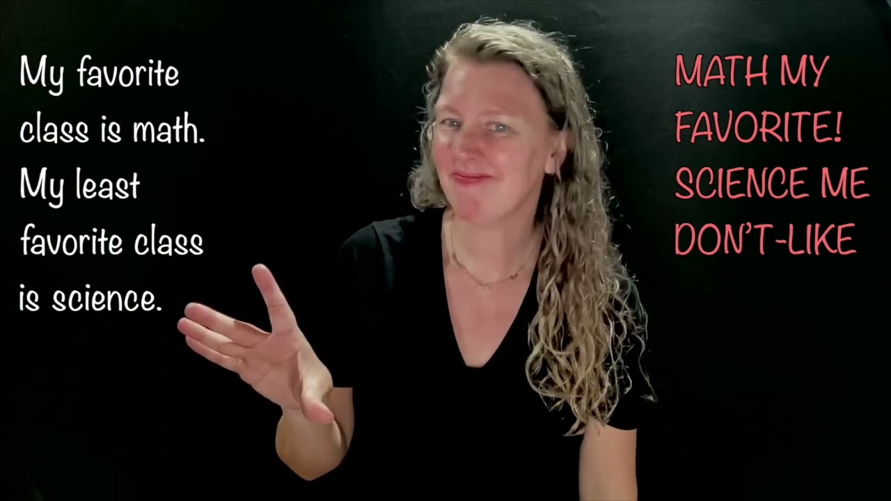 American Sign Language 1A Unit 4 Lab