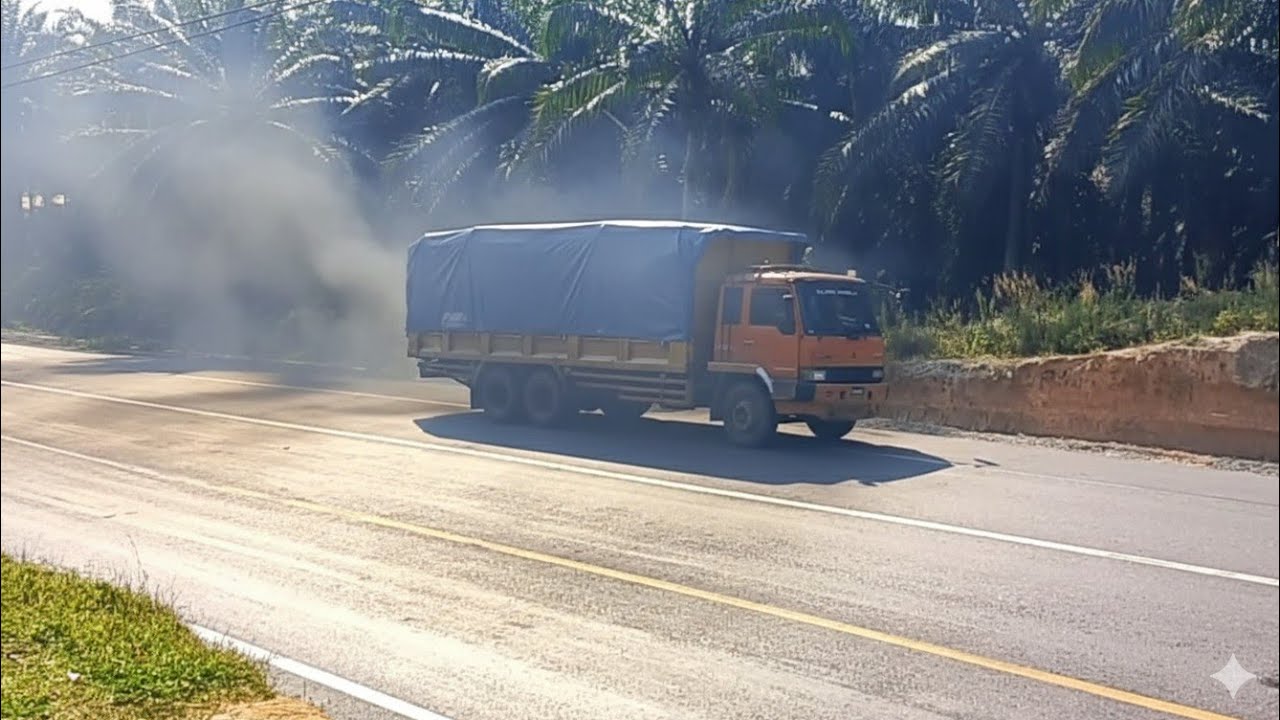 Truk Fuso tak sanggup Menanjak sampai mundur kencang