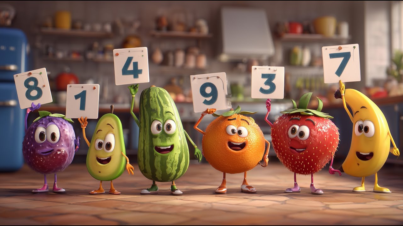Count to 10 with Dancing Fruit! 🍓🍌 Fun Counting Song for Kids | The Little Learning Club