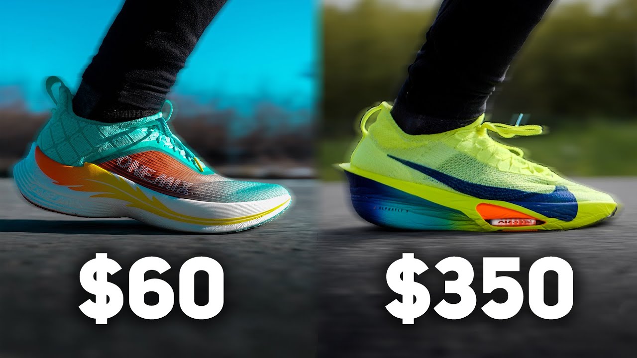Кроссовки Carbon Super Shoe за 60 долларов против Nike Alphafly 3 за 350 долларов