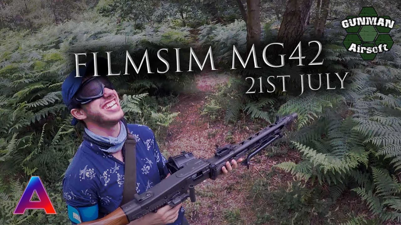 Gunman Airsoft Eversley ghost recon filmsim event! MG42 filmsim gameplay