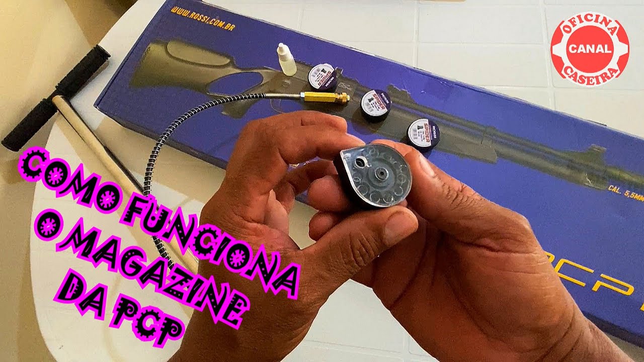 COMO FUNCIONA O MECANISMO DO MAGAZINE DA CARABINA DE PRESSÃO PCP DIONE ROSSI