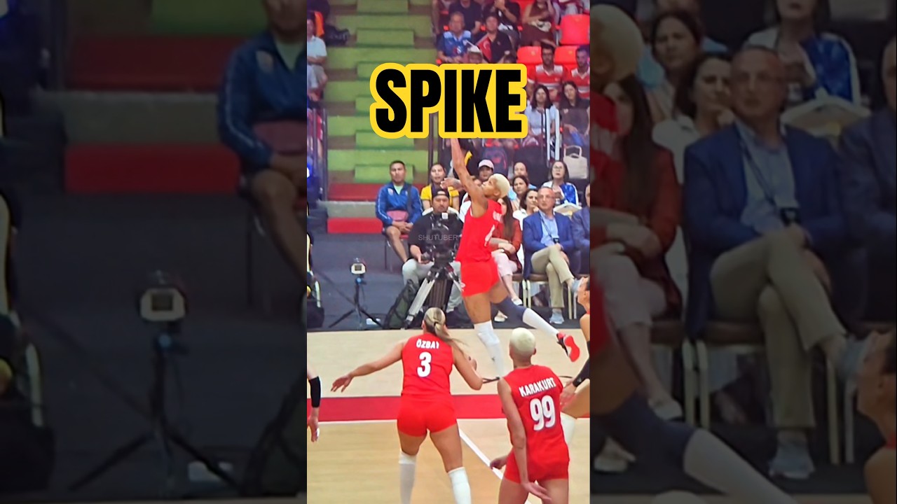 Volleyball Women Turkey Melissa Vargas Super Spike USA Block Slow Motion World Championship