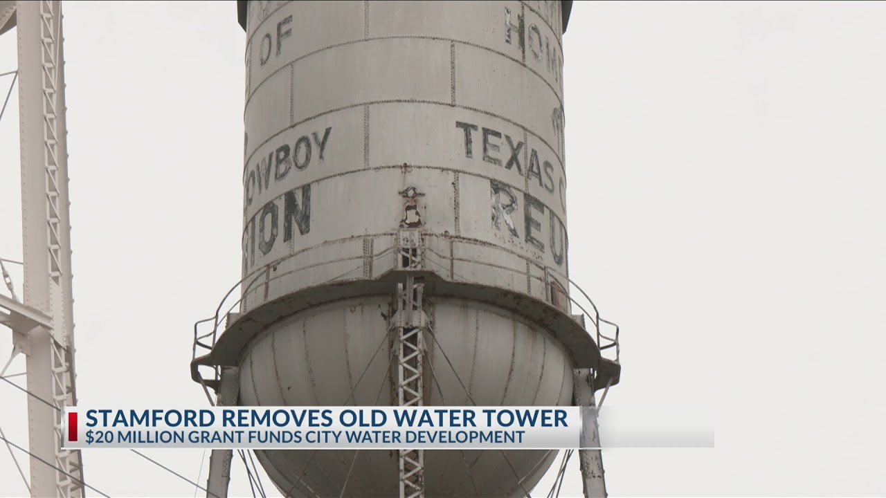 Stamford demolishes old water tower in response to $20 million grant