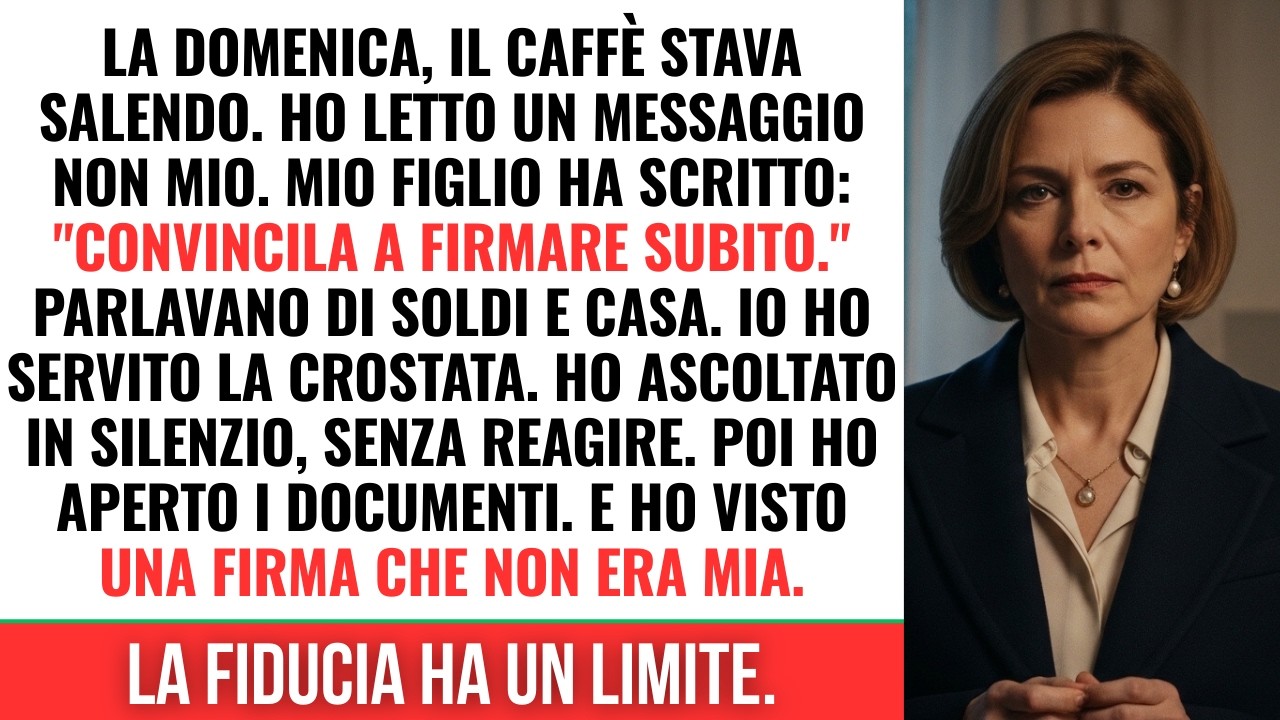 Ho visto un messaggio sul telefono di mio figlio… e ho capito cosa stavano preparando per me…