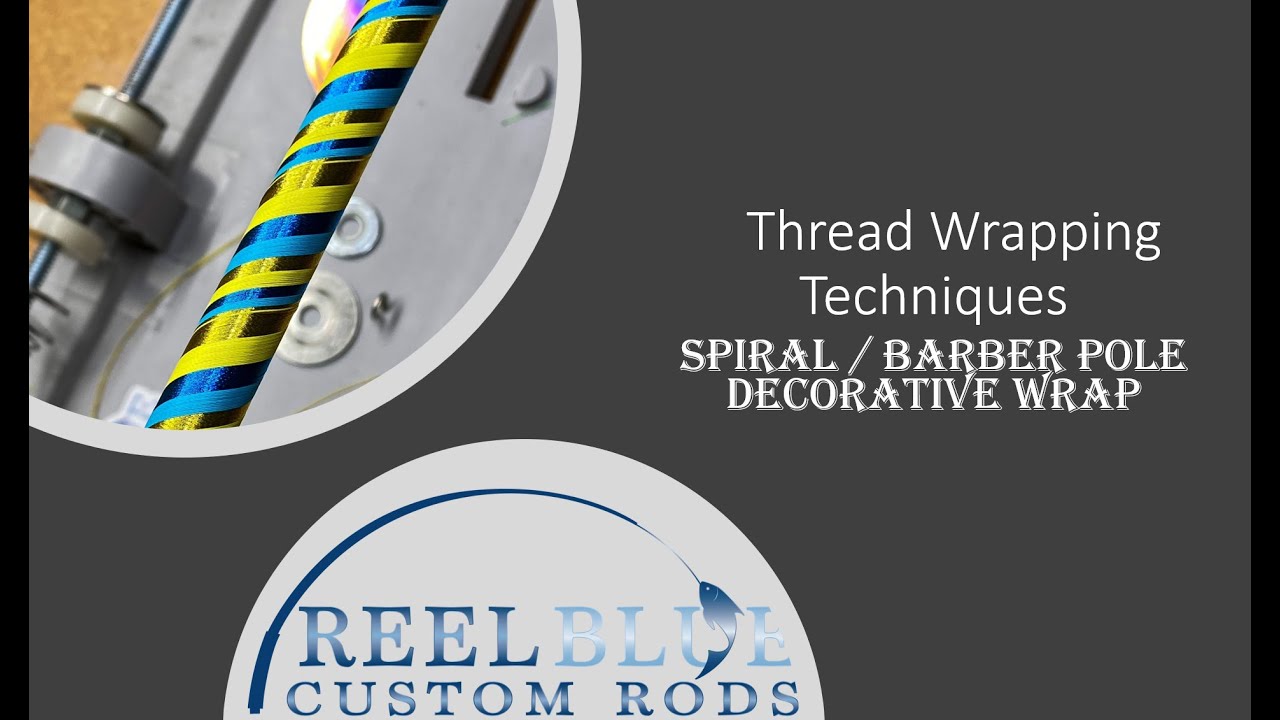 Spiral / Barber Pole Decorative Wraps - Four Colors: Custom Rod Building
