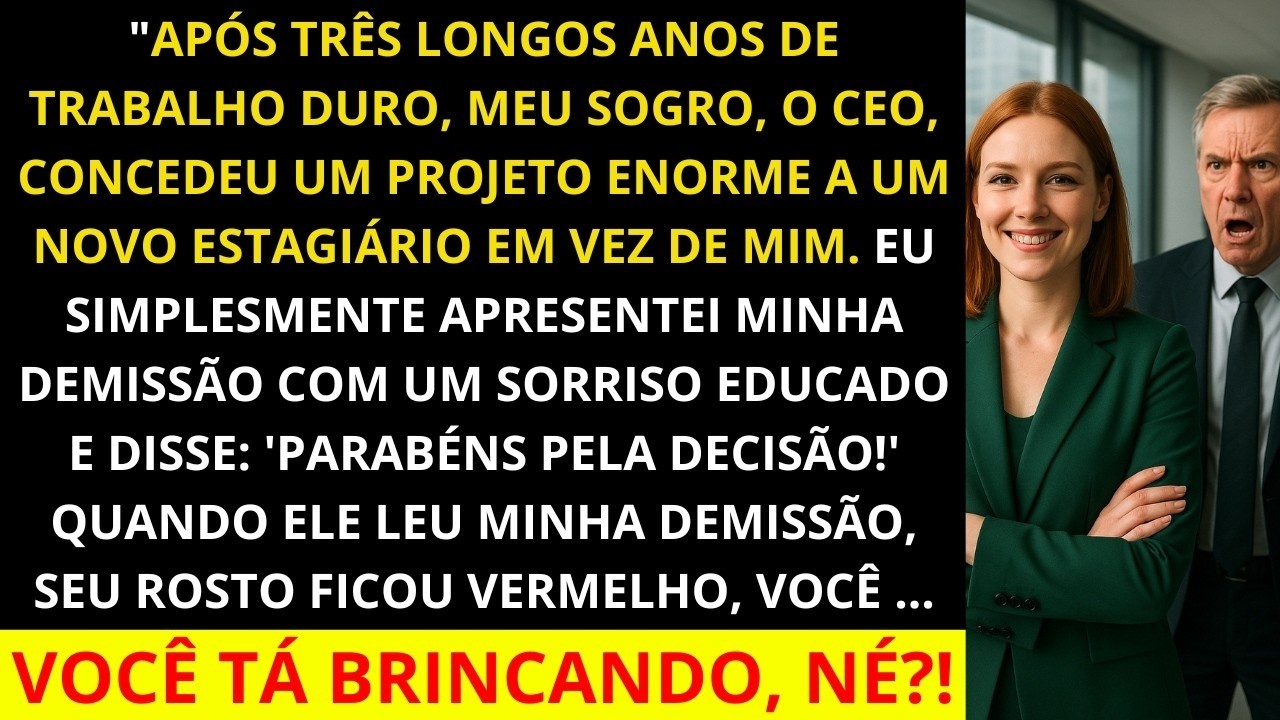 O CEO Entregou meu Projeto a um Estagiário e a Minha Demissão Acabou com Toda a Empresa