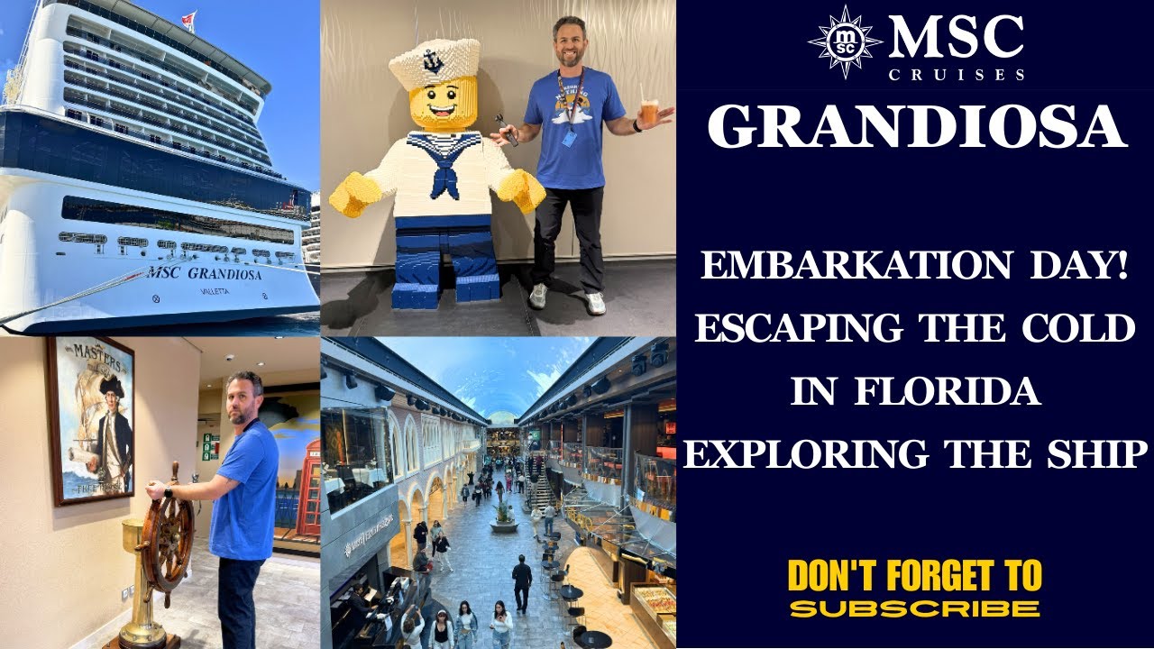 MSC Grandiosa Embarkation Day - Too Cold for the Sail Away Party