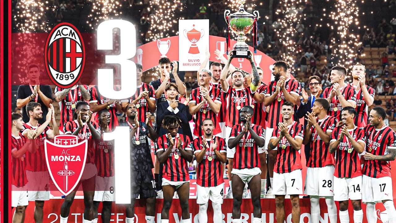 Saelemaekers-Jović-Reijnders for the Trofeo Silvio Berlusconi | AC Milan 3-1 Monza | Highlights
