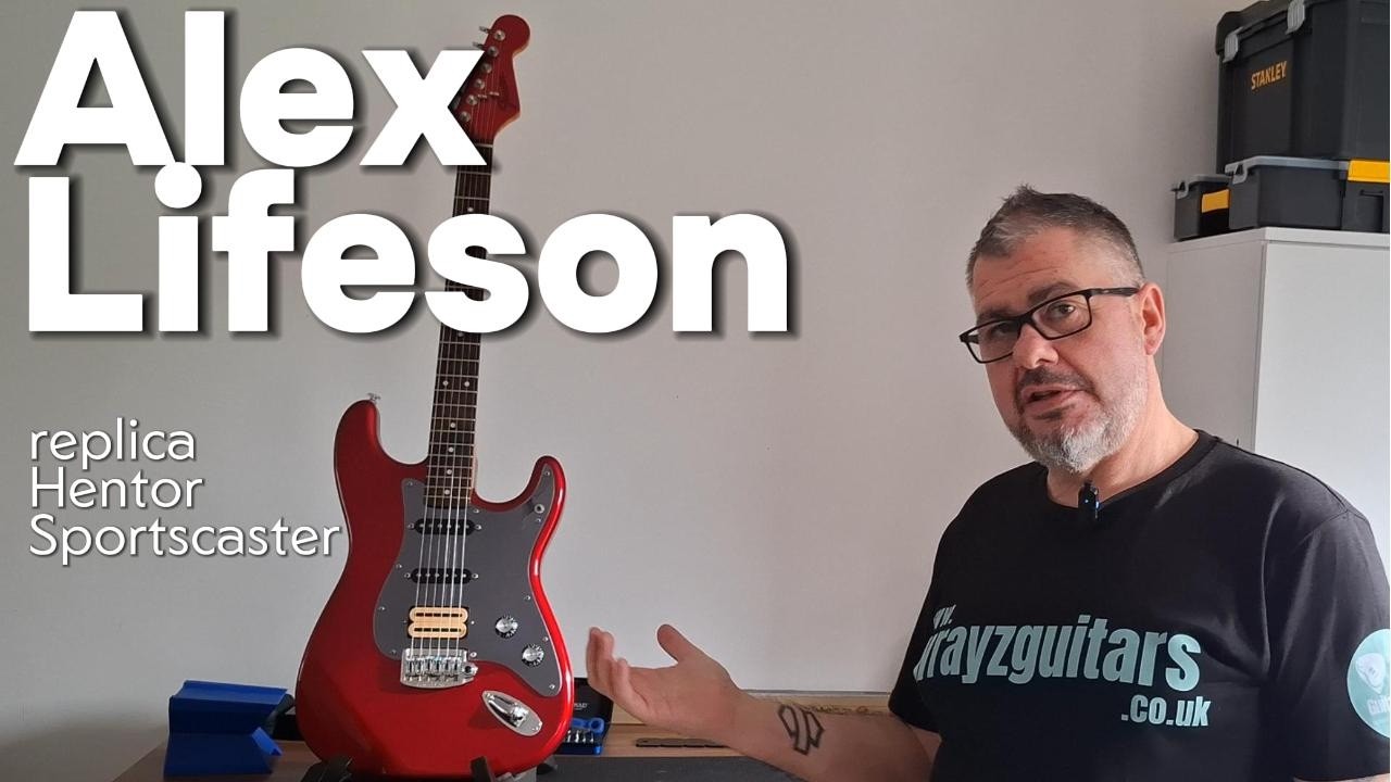 Building Alex Lifeson’s Hentor Sportscaster Replica (Rush Distant Early Warning Guitar) #alexlifeson