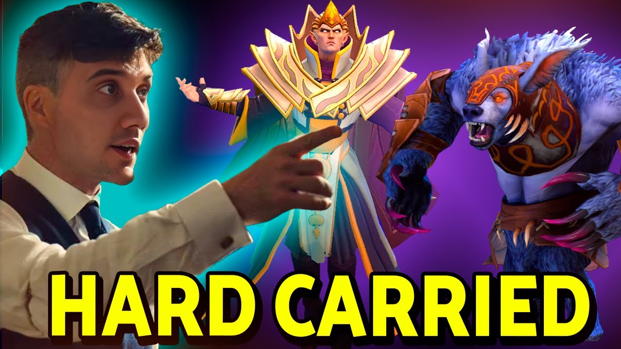 Arteezy Hard Carried by Nightfall & Stormstorm Invoker!