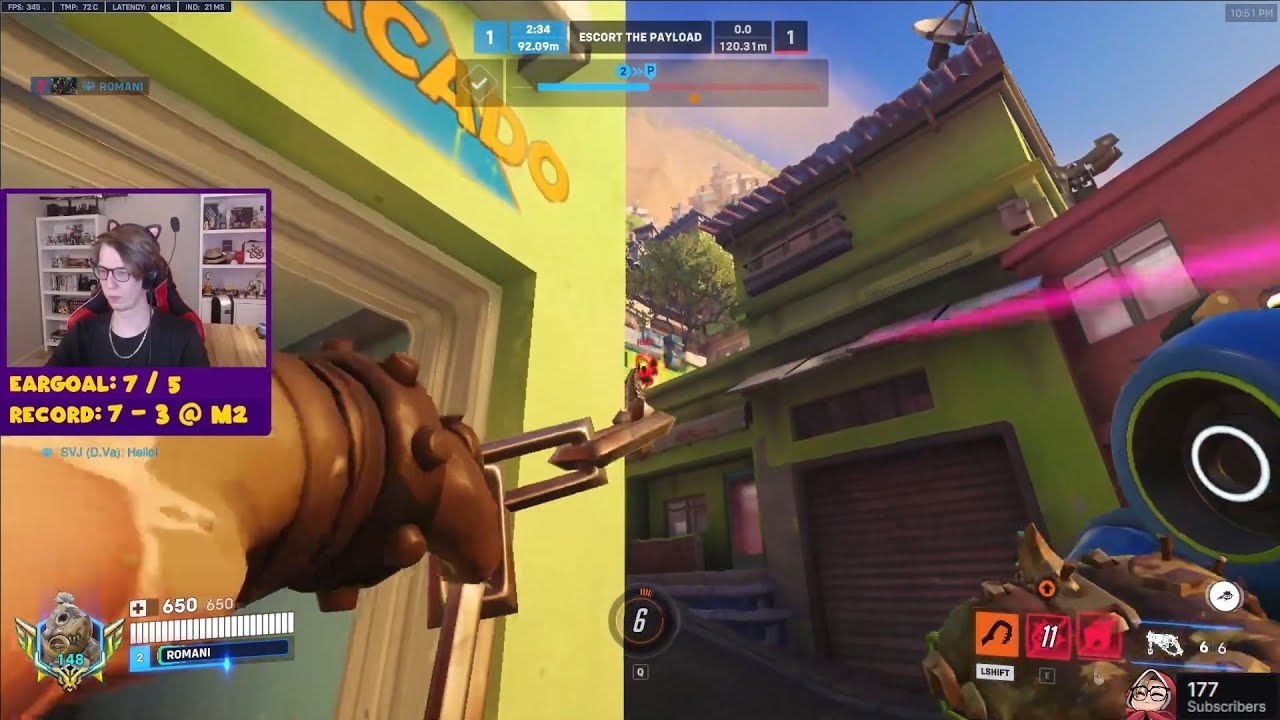ROADHOG PERKS! ROMANI ROADHOG GAMEPLAY OVERWATCH 2 SEASON 15 TOP 500