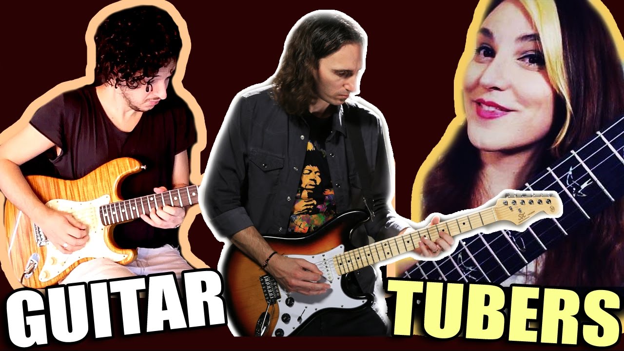 Incre&iacute;ble GUITAR JAM!  LoreMaryluGT, Tano Lunghitano & Mario Freiria | GuitarTubers 2017